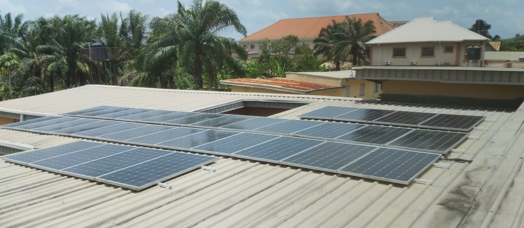 Solar panel installation by ALLWELL POWER OPTION LIMITED